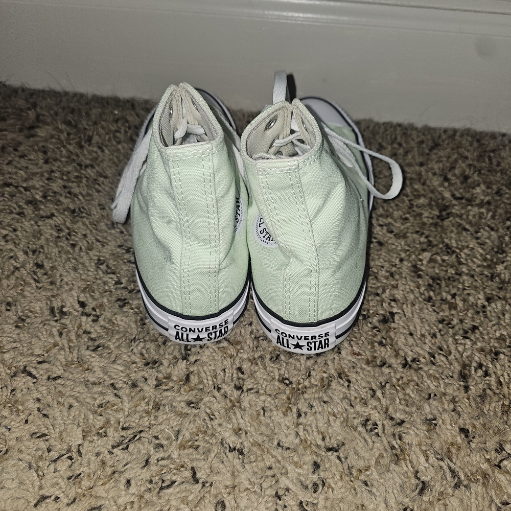 Converse Mint Green High-Top Sneakers - Picture 3 of 7